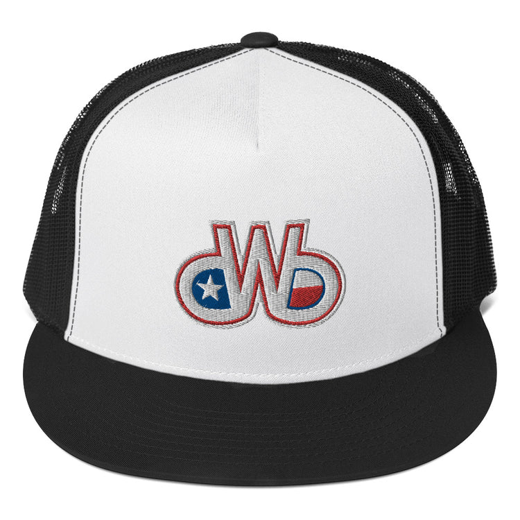 Red White & Blue DWB Trucker Cap