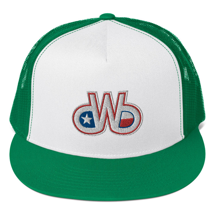 Red White & Blue DWB Trucker Cap