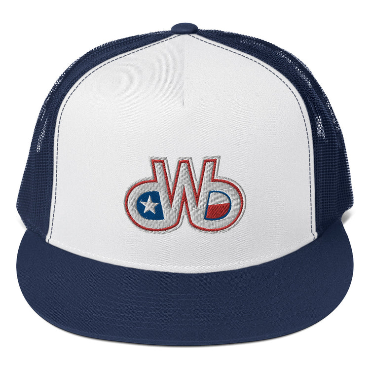 Red White & Blue DWB Trucker Cap
