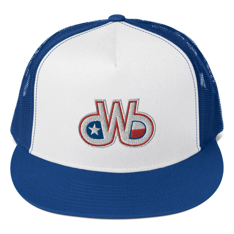 Red White & Blue DWB Trucker Cap