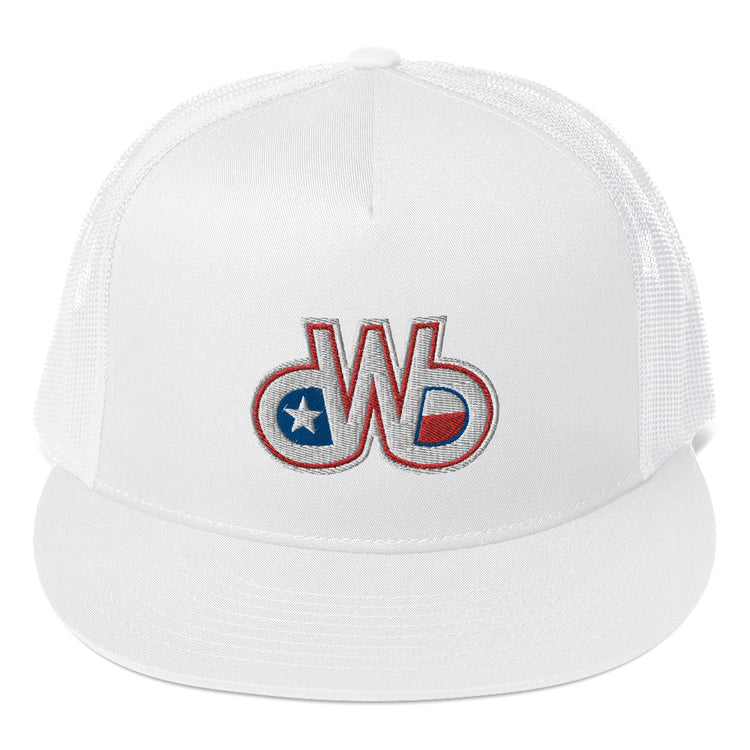 Red White & Blue DWB Trucker Cap